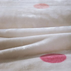 Κουβέρτα Βελουτέ Μονή (160x220) Nef-Nef Homeware Junior Dots Ecru