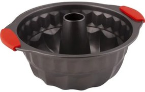 Lamart Φόρμα Κέικ Ορθογώνια Με Καπάκι 27x23.4x11.7cm Μαύρο-Κόκκινο LT3116
