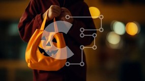 Intra Συλλεκτικό Ξύλινο Παζλ Plywood 4mm - Άτομο που κρατά τσάντα κολοκύθας αποκριών Σε Ξύλινο Κουτί - Διαστάσεις Puzzle: 10x10 cm – 25 κομμάτια