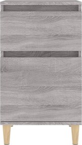 vidaXL Κομοδίνα 2 τεμ. Γκρι Sonoma 40x35x70 εκ.