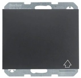 Πρίζα Σούκο με Καπάκι Ανθρακί Ματ Berker K.1 47517106 Hager-47517106-Ανθρακί 47517106