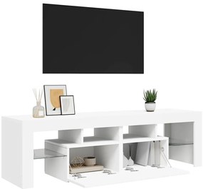 vidaXL Έπιπλο Τηλεόρασης με LED Λευκό 140 x 36,5 x 40 εκ.