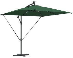 vidaXL Ομπρέλα Cantilever Banana Πράσινο 249 x 249 x 250 εκ.