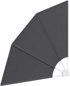 vidaXL Αδιάφανο σκίαστρο μπαλκονιού 115 x 115 εκ Πολυεστέρας Μαύρο