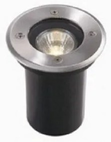 Σποτ Χωνευτό Στεγανό PARK PT1 ROUND SMALL 032832 Ideal Lux-32832-Ασημί 32832