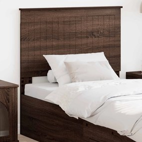 vidaXL Κεφαλάρι με κεφαλάρι Καφέ δρυς 90 cm Επεξεργασμένο ξύλο