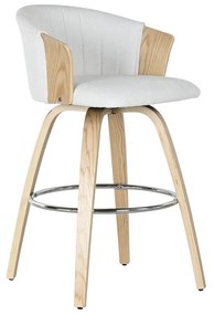 Σκαμπό Home ESPRIT Λευκό Ξύλο 58 x 56 x 86 cm