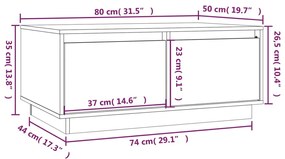 ΤΡΑΠΕΖΑΚΙ ΣΑΛΟΝΙΟΥ ΜΑΥΡΟ 80 X 50 X 35 ΕΚ. ΑΠΟ ΜΑΣΙΦ ΞΥΛΟ ΠΕΥΚΟΥ 814443