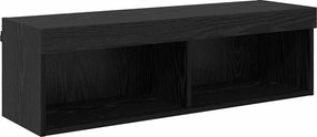 vidaXL Ντουλάπι Τηλεόρασης Τοίχου 100 x 30 x 30 cm Μαύρη Οξυά