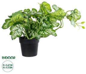 GloboStar® Artificial Garden BEGONIA PLANT 20958 Διακοσμητικό Φυτό Βιγόνια Φ47 x Υ22cm