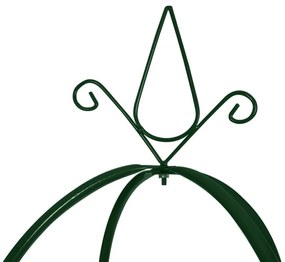 Αψίδα Κήπου/Στήριγμα για Αναρριχώμενα Φυτά Σχήμα Πύργου 2 τεμ. - Πράσινο
