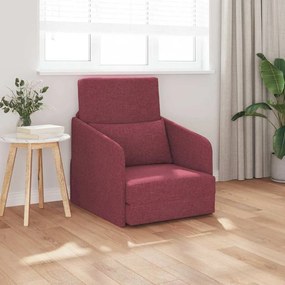 vidaXL Καναπές Κρεβάτι 2 σε 1 Μπορντό 65x80x83 εκ. Υφασμάτινος