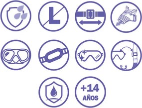 Γυαλιά Καταδύσεων με Σωλήνα Bestway Λευκό Γκρι Ενηλίκων (1 μονάδα)