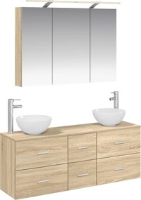 vidaXL Σετ Επίπλων Μπάνιου 4 pcs Sonoma Δρυς