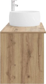 vidaXL Σετ Επίπλων Μπάνιου 2 pcs Artisan Δρυς Επεξεργασμένο Ξύλο