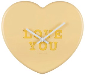 Ρολόι Τοίχου (6.2x27) Karlsson Heart Candy Soft Yellow