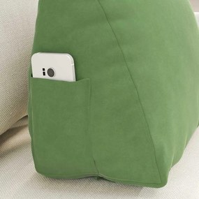 vidaXL Μαξιλάρι Πλάτης Ανοιχτό Πράσινο 45 x 35 x 20 cm