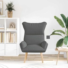vidaXL Χαλαρωτική Πολυθρόνα Σκούρο γκρι 69 x 74 x 93 εκ. ύφασμα