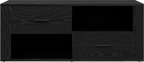 vidaXL Ντουλάπι TV Μαύρη Οξυά 100 x 35 x 40 εκ Επεξεργασμένο ξύλο