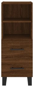 vidaXL Ντουλάπι Καφέ Δρυς 34,5 x 34 x 90 εκ. Επεξεργασμένο Ξύλο