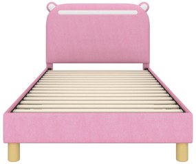 vidaXL Κρεβάτι Παιδικής Κρεβατοκάμαρας με Κεφαλάκι Ροζ 80 x 200 cm