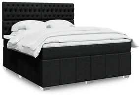 ΚΡΕΒΑΤΙ BOXSPRING ΜΕ ΣΤΡΩΜΑ ΜΑΥΡΟ 180X200 ΕΚ. ΥΦΑΣΜΑΤΙΝΟ 3294056