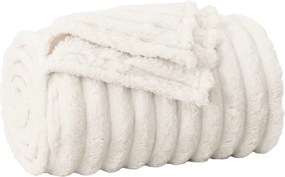 vidaXL Κουβέρτα Κρεμ 240 x 220 cm Μαλλί