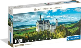 Clementoni Παζλ Panorama High Quality Collection Κάστρο Neuschwanstain 1000 τμχ - Compact Box