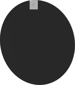 HOMCOM Καθρέφτης τοίχου, μοντέρνο σχέδιο, Φ61 cm, Μαύρο