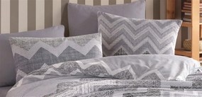 Μαξιλαροθήκη Polycotton Εμπριμέ Αθηνά 405 50X70 Grey DimCol