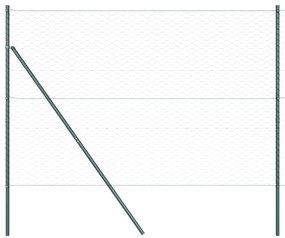 vidaXL Περίφραξη Εξαγώνου Γκρι 1.5x50 m Σιδερένια