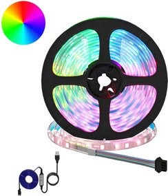 vidaXL Λωρίδα LED 12 pcs Μαύρο και Διαφανές 5100 χιλ