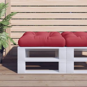 vidaXL Μαξιλάρι Καθίσματος Παλέτας Μπορντό 60 x 60 x 12 εκ. Υφασμάτινο