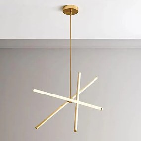 Φωτιστικό Οροφής Τρίφωτο LED Homelighting Vamos Gold 77-50635