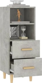 vidaXL Ντουλάπι Γκρι Σκυροδέματος 34,5x34x90 εκ. Επεξεργασμένο Ξύλο