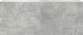 vidaXL Ντουλάπι τοίχου μπάνιου Μπετόν Γκρι 100x25x40 cm