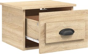 vidaXL Κομοδίνο Επιτοίχιο Sonoma Δρυς 41,5 x 36 x 28 εκ.