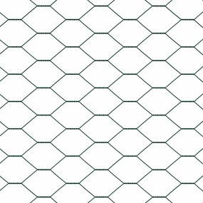 vidaXL Φράχτης Εξαγώνου 0,8 x 50 μ PVC Πράσινο