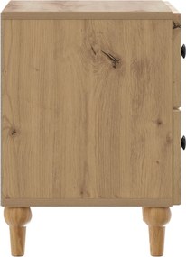 vidaXL Κομοδίνο 2 τεμ. Artisan Δρυς 43 x 34,5 x 48 εκ