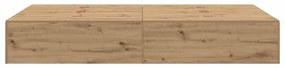vidaXL Σκελετός Κρεβατιού artisan δρυς 120 x 200 cm Επεξεργασμένο ξύλο