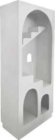 Βιβλιοθήκη-ραφιέρα Boolten pakoworld mdf λευκό 80x38x190εκ