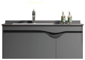 Bathroom Βench with sink DIVA 100 Anthracite 100x50x45 cm 100x50x45 εκ.