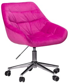 Καρέκλα Γραφείου VIVIAN Φούξια 57 x 62 x 81-90, Χρώμα: Φούξια, Υλικό: