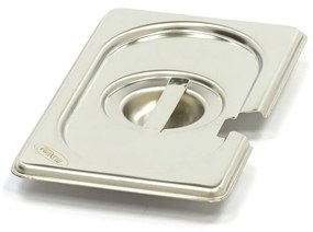 Gastronorm Lid - 1/9 GN - Stainless Steel - with Recess