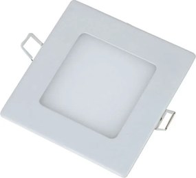 Led panel slim πλαστικό χωνευτό 14W λευκό τετράγωνο 3000k θερμό φως 230V 950lm