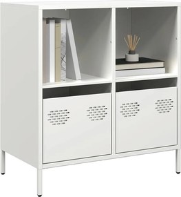 vidaXL Ντουλάπι Λευκό 68x39x73,5 εκ. από Χάλυβα Ψυχρής Έλασης