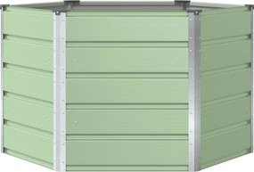 vidaXL Γλάστρα Παστέλ Πράσινο 129 x 129 x 75 εκ Ατσάλι