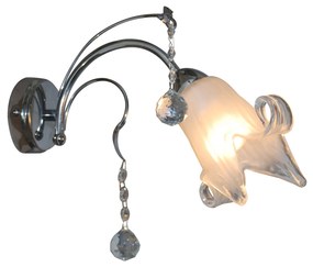 Φωτιστικό Τοίχου - Απλίκα 1017-1W MEMO CHROME WALL LAMP Γ2