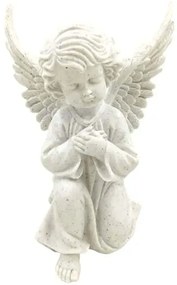 Διακοσμητική Φιγούρα Angel 13-15019 20x18x30cm White Marhome Πολυέστερ