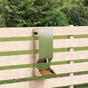 vidaXL Ταΐστρα ελαφιών Ασημί 28 x 30 x 80 εκ. Επικαλυμμένος Χάλυβας